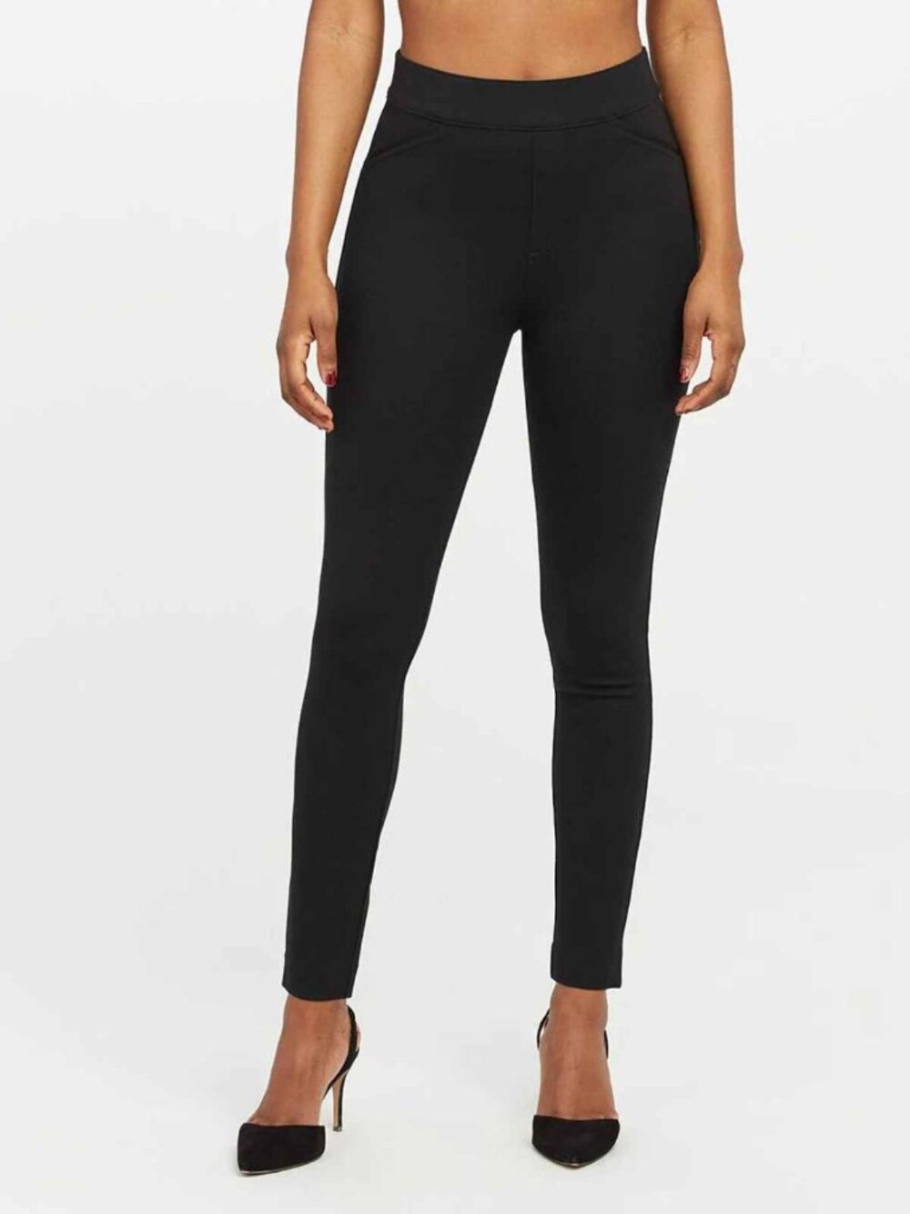 SPANX Black The Perfect Ankle Backseam Skinny Pants Size Small 39970